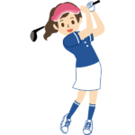ゴルフ女性の疑問